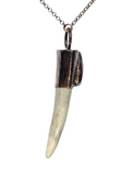 Deer Antler Copper Pendant with Hypersthene