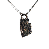 Apple Tree Bark Copper Pendant with Raw Oregon Sunstone