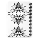 Whispering Wings Filigree Bat Spiral notebook reflection