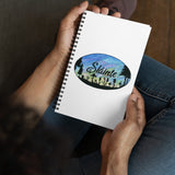 Slainte Mushroom Village Watercolor Painting Spiral notebook