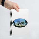 Slainte Mushroom Village Watercolor Painting Spiral notebook