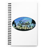 Slainte Mushroom Village Watercolor Painting Spiral notebook