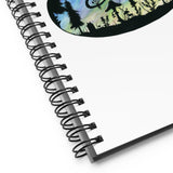 Slainte Mushroom Village Watercolor Painting Spiral notebook