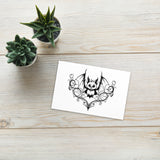 Filigree Cheeky Bat Standard Postcard