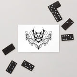 Filigree Cheeky Bat Standard Postcard