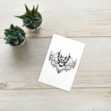 Filigree Cheeky Bat Standard Postcard