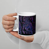 The Midnight Hour Watercolor White glossy mug