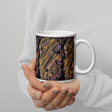 The Transition Hour Watercolor White glossy mug