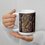 The Transition Hour Watercolor White glossy mug