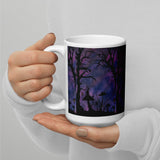 The Midnight Hour Watercolor White glossy mug