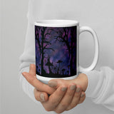 The Midnight Hour Watercolor White glossy mug