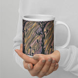 The Transition Hour Watercolor White glossy mug