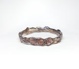 Raw Cherry Tanzurine Copper Bangle Size Petite