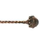 Copper Hair Pin with Snake & Labradorite