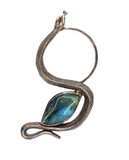 Copper Hair Pin with Snake & Labradorite