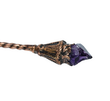 Copper Thistle Hair Pin with Scottish Highland Marble & Amethyst