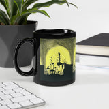 Wands Tarot Black Glossy Mug