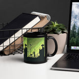 Still Waiting Black Glossy Mug