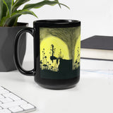 Wands Tarot Black Glossy Mug