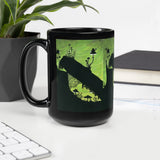 Pentacles Tarot Black Glossy Mug