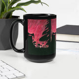Cups Tarot Black Glossy Mug