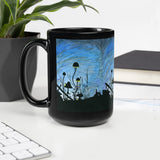 Swords Tarot Black Glossy Mug