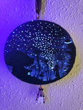 A Wish to the Stars Watercolor Painting Wood Hanging