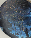 A Wish to the Stars Watercolor Painting Wood Hanging