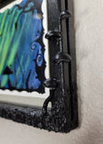 Emerald Cast – A Watercolor Nightscape Framed in Hand-Sculpted Magic