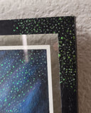 To the Stars – A Watercolor Nightscape Framed in Hand-Sculpted Magic