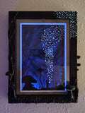 To the Stars – A Watercolor Nightscape Framed in Hand-Sculpted Magic