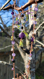 Brewing Amethyst & Peridot Cauldron Suncatcher / Wall Art