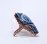 Bowlerite Coffin Ring Size 8