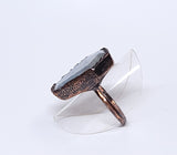 Moonstone Coffin Ring Size 7