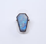 Moonstone Coffin Ring Size 7 1/2