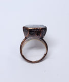 Moonstone Coffin Ring Size 7 1/2