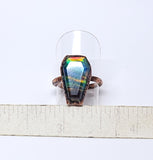 Aurora Opal Doublet Coffin Ring Size 5 1/2