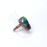 Aurora Opal Doublet Coffin Ring Size 5 1/2
