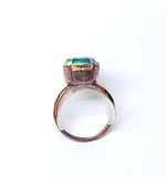 Aurora Opal Doublet Coffin Ring Size 5 1/2