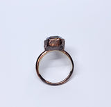 Aurora Opal Doublet Coffin Ring Size 8