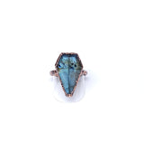 Labradorite Coffin Ring Size 7 1/2