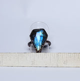 Labradorite Coffin Ring Size 7
