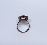 Labradorite Coffin Ring Size 7
