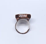 Labradorite Coffin Ring Size 6 1/2