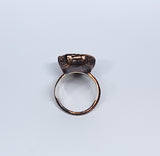 Dendritic Agate Coffin Ring Size 8