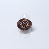 Copper Small Brown Eye Ring Size 7