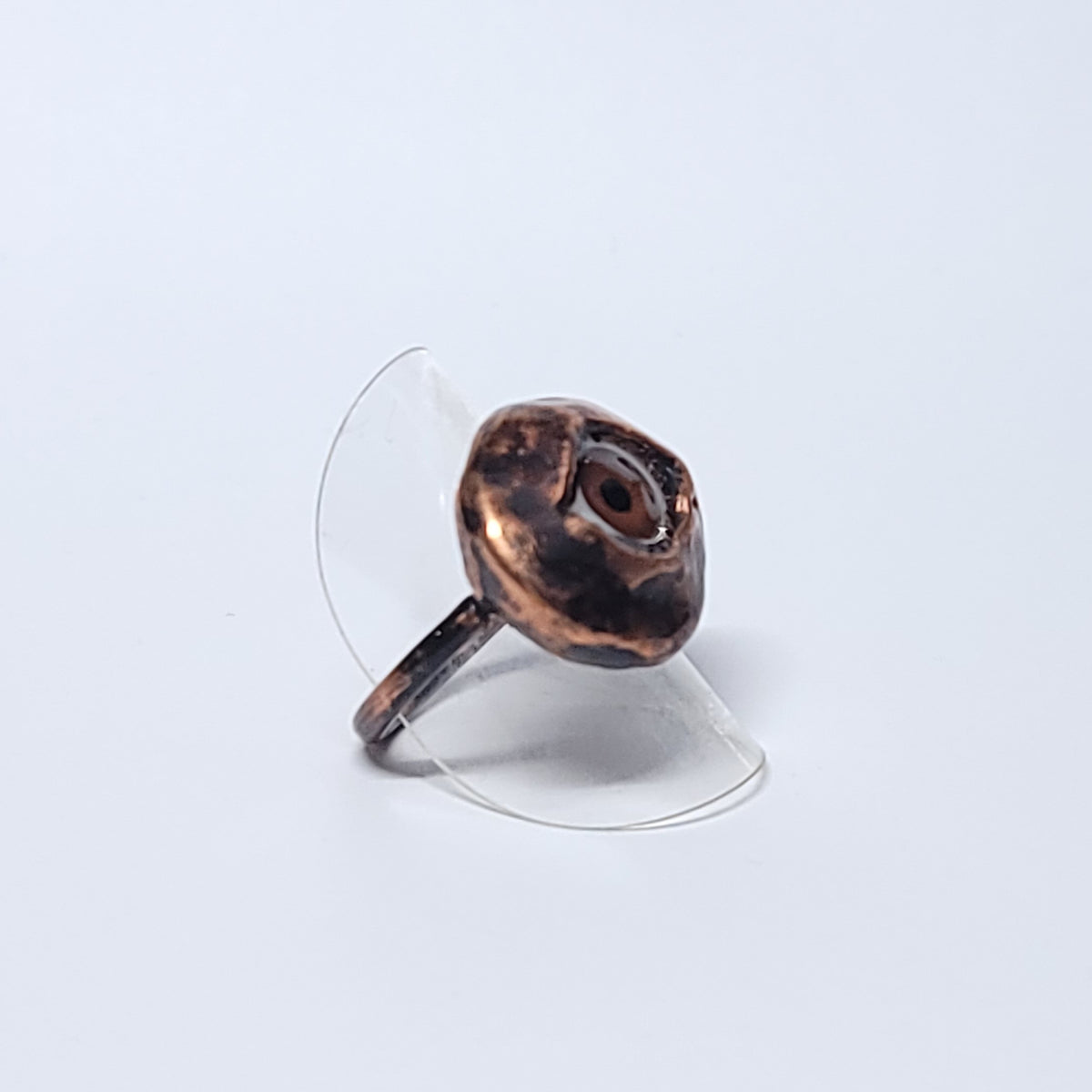 Copper Small Brown Eye Ring Size 7 – The Wacky Wanderers