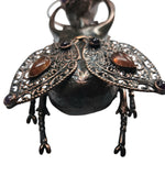 Copper Beetle Wall Hanging with Amethyst and Sunstones