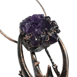 Copper Beetle Wall Hanging with Amethyst and Sunstones