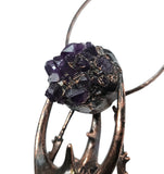 Copper Beetle Wall Hanging with Amethyst and Sunstones
